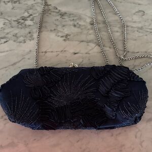 Elegant Navy Evening Clutch